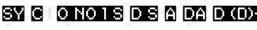 Synchro No 1 Std Standard (D)字体转换